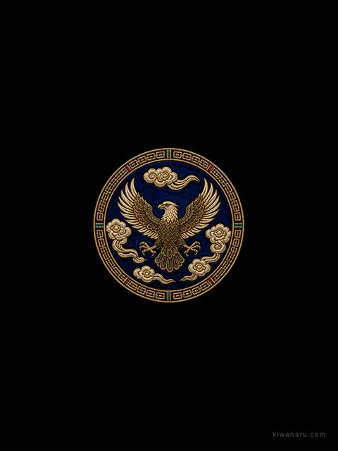 Eagle — Korean embroidered charm wallpaper